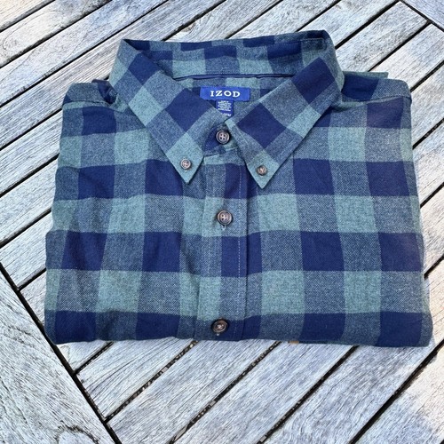 Camisa IZOD Stratton Para Hombres 3XL Tela Elástica Absorbente de Humedad Clásica Manga Larga - Imagen 13 de 19