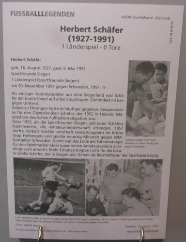 Herbert Schäfer DFB Deutschland Fan Card 21x15 cm Sportfreunde Siegen #FPG725 - Picture 2 of 2