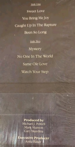 ANITA BAKER: RAPTURE Vinyl Record Album LP 1986 (Elektra 60444-1, Shrink) VG f/s - Picture 5 of 8