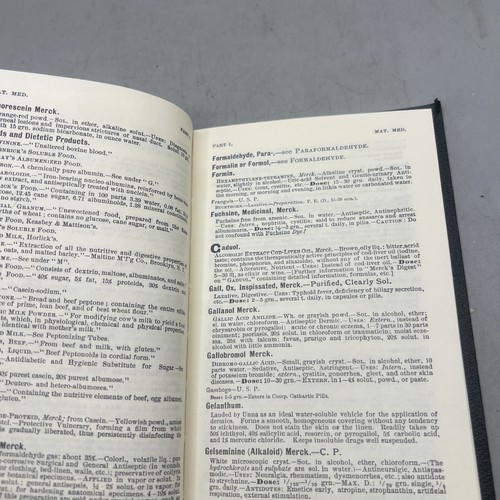 Merck's 1899 Manual Materia Medica 1st Edition Reprint 100th Anniversary Medical - Picture 15 of 21