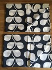 2 Pillowcases Made W/ Olive & Orange Orla Kiely Studio Rambling Leaf Cotton New