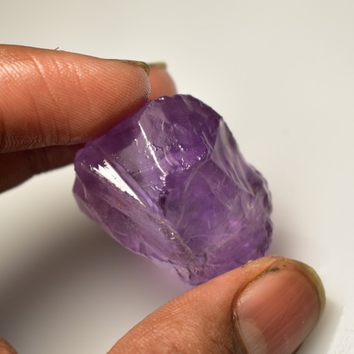 Large Amethyst Rough 87 Cts Natural Brazilian Purple Amethyst Stone For Jewelry - Picture 5 of 5