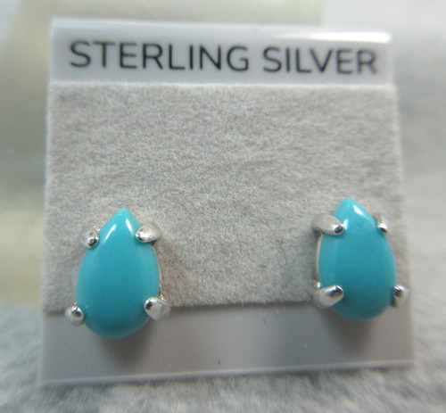 SLEEPING BEAUTY TURQUOISE - Genuine .925 Sterling Silver Necklace & Earring Set - Picture 8 of 12