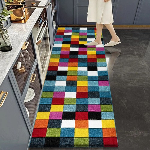 Hand Carved Multi Colour Carpet Small Large Floor Rug Runner Mat Hallway Bedroom - Picture 53 of 64