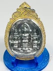 Silver LEKLAI Pra YOD KHUN PON  VICTORY Power Magic Stone AMULET Warlord Emperor