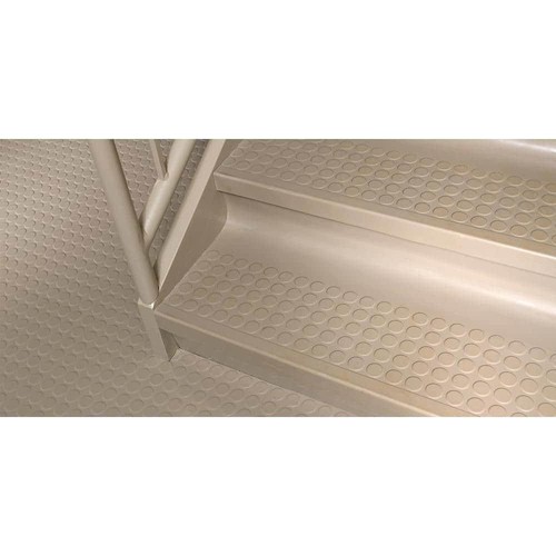 Light Duty Ribbed Design Gray 12-1/4 In. X 36 In. Rubber Stair Tread - Picture 5 of 5