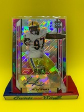 Jaylen Twyman 2021 Leaf Metal Draft Cracked Ice Pink Crystal Mint RC Auto /15 SP