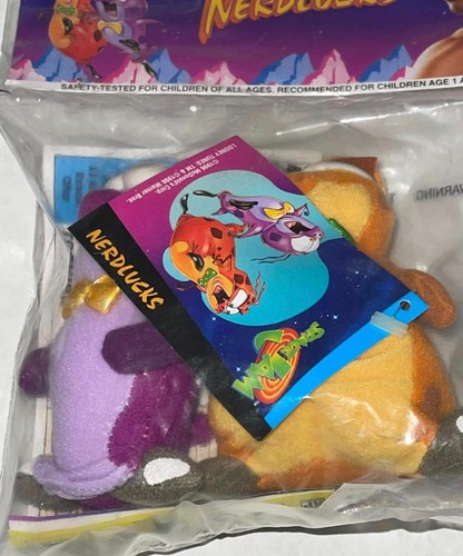 McDonalds Space Jam Tune Squad 1996 peluche juego completo de 6 nuevo en paquete sellado vintage - Imagen 6 de 11