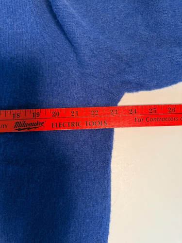 J. CREW Men's Brushed Wool Crewneck Sweater Heather Royal Blue - L - NEW w/ Tags - Picture 7 of 10