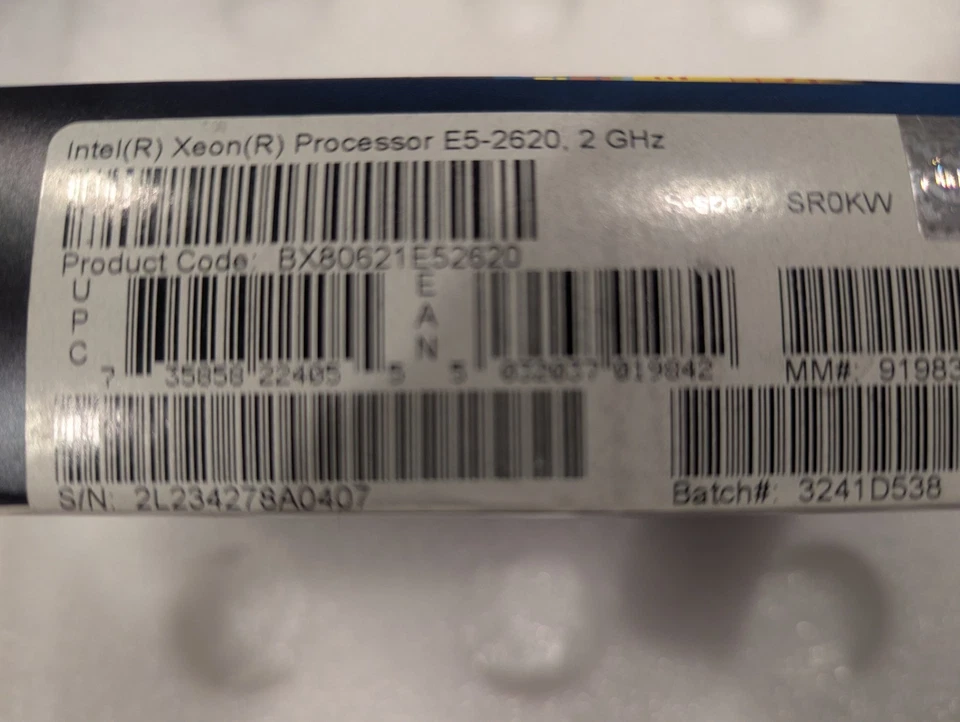 [NEW SEALED] Intel Xeon Processor E5-2620 15M Cache 2.00 GHz 7.20 GT/s Intel QPI - Image 3 of 3