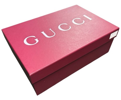 Gucci Leere Geschenk Aufbewahrungsbox Weinrot mit Taschentuch 14,25 x 10 x5" Zoll