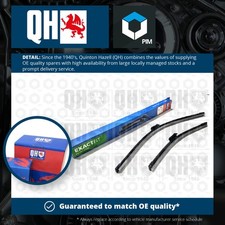 2x Wiper Blades (Pair) Flat / Aero type fits VAUXHALL COMBO D 1.6D Front Set QH