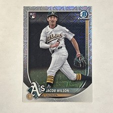 2025 Bowman Chrome Mojo #9 Jacob Wilson Oakland A’s Rookie Card
