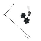  1 Set Gartenflagge stehen Ständer Pole Outdoor Banner Halterung Premium