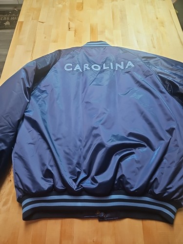 Vintage 90s Nike North Carolina UNC Tar Heels Satin Bomber Jacket Men’s Size XXL - Picture 18 of 22