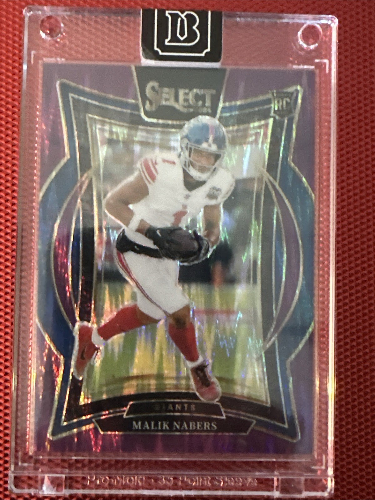 2024 Panini Select - Concourse Malik Nabers #29 Purple Shock Prizm /360 (RC)