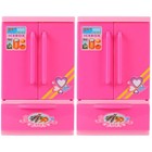  2 PCs schöne Kinder Mini Kühlschrankspielzeug Plastik Simuliertes