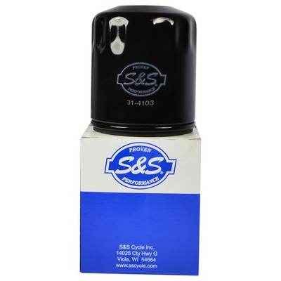 S&S Ölfilter Schwarz für Harley Twin Cam 1999-2022 ersetzt OEM 63731-99A