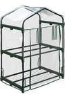 2 Tier Mini Greenhouse - Portable Greenhouse with Steel Frame and PVC Cover