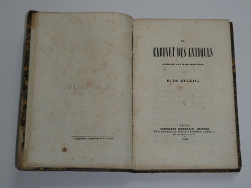 H. de Balzac - Le Cabinet des antiques & Gambara - EO rare - Tome I&II - 1839 - Picture 10 of 24