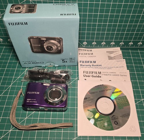 Fujifilm FinePix AX660 16.0MP Purple Digital Camera Tested & Working - Picture 1 of 9