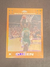 #’d 148/199 Orange Refractor - Jeff Green 07-08 Topps Chrome Rookie #151