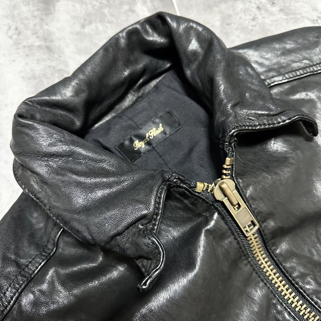 00s Y2K archive Royal Flash rider jacket black size M lamb 00s Y2K archive Royal Flash rider jacket black size M lamb