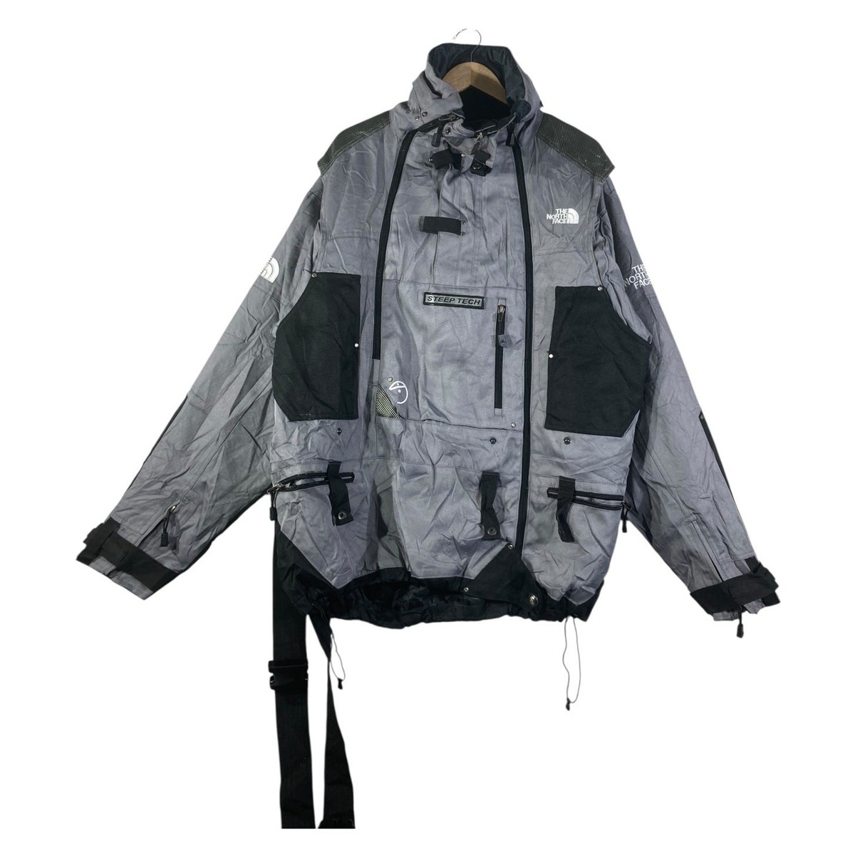 スキー THE NORTH FACE STEAP TECH Vintage The North Face Steep Tech Ski Jacket Gray Mens XL | eBay