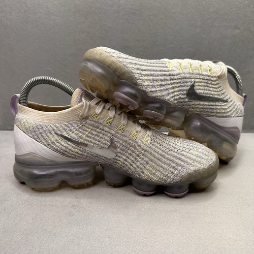 Womens Size 8 Nike Air VaporMax Flyknit 3 Shoes True White Running Sneakers - Picture 5 of 8