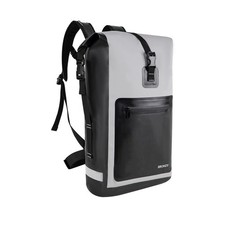 30L Gray Waterproof Backpack, Dry Bag, Roll Top Closure, Kayaking, Camping, Boat