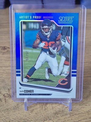 2018 Panini Score Tarik Cohen Chicago Bears Artist's Proof /35 #56