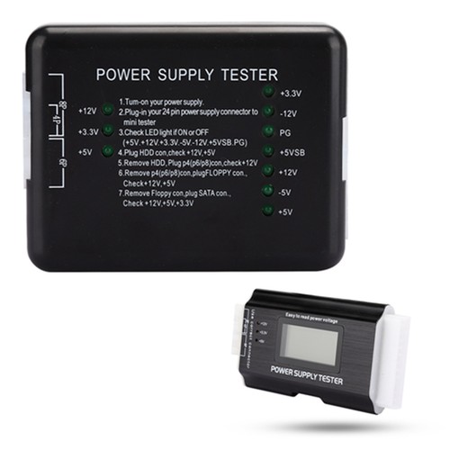 Computer Power Supply Tester LCD Display Support 20/24Pin ATX FG - Afbeelding 21 van 22
