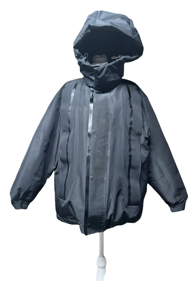 Abrigo acolchado 3.1 Phillip Lim unisex negro viaje de gran tamaño utilitario talla XXS Foto 3 de 4