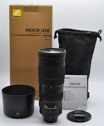 The Finest Nikon Af-S Nikkor 200-500Mm F/5.6E Ed Vr A Happy Original Box With Le