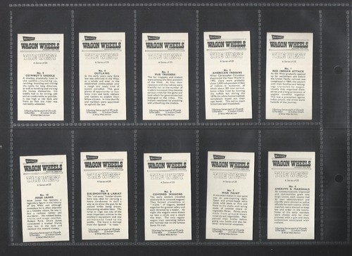 TC2A4) VINTAGE 1972 FULL SET OF 25 TRADE CARDS JESSE JAMES BILLY KID GUNFIGHTERS - Picture 3 of 12