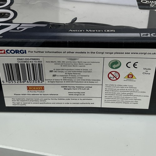 Corgi James Bond 007 Aston Martin DBS Quantum of Solace CC03802 Box Slight Damag - Picture 12 of 16