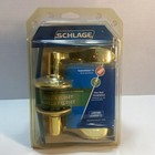 Schlage Door Lever Handle Bright Brass Finish Hall & Closet F10 V ACC 605 NEW