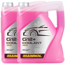 10L COOLANT ANTIFREEZE G12+ RED READY MIXED 5L LONG LIFE GERMAN HI SPEC 10 LITRE