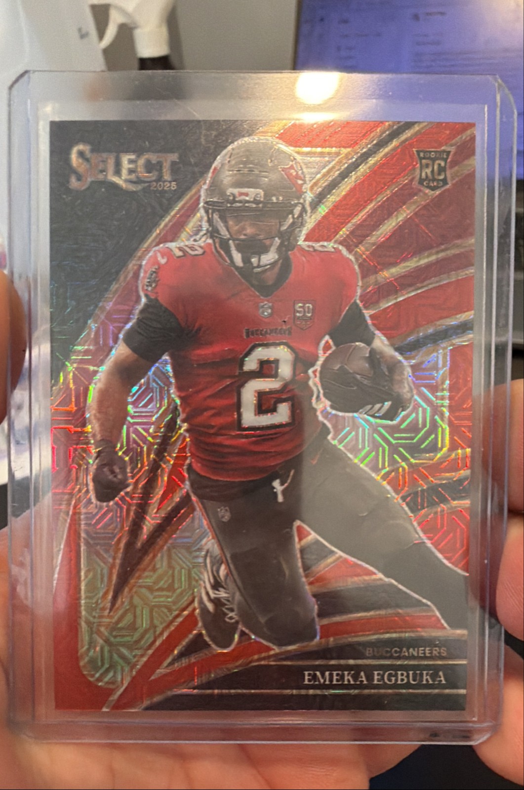 2025 Panini Select - Club Level Emeka Egbuka #237 Red Prizm /49 (RC)