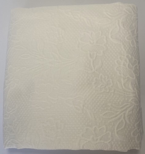 Martha Stewart Matelasse Coverlet White Ruffled Bedspread Full Double NIP - Picture 5 of 9