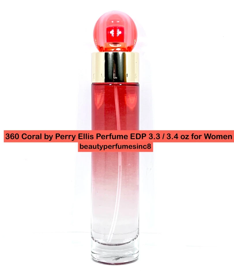 Perry Ellis 360 CORAL 3.3 / 3.4 OZ Eau De Parfum Spray Perfume para Mujer Foto 3 de 4
