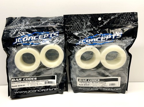 Jconcepts Bar Codes 2.2 Buggy Tire Lot RC10 B4 B4.1 B4.2 B5 B5M B6 B7 3017 3016 - Picture 4 of 8