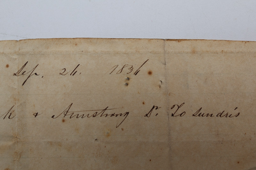 1834 HANDSCHRIFTLICHE KORRESPONDENZ - Bild 3 von 3