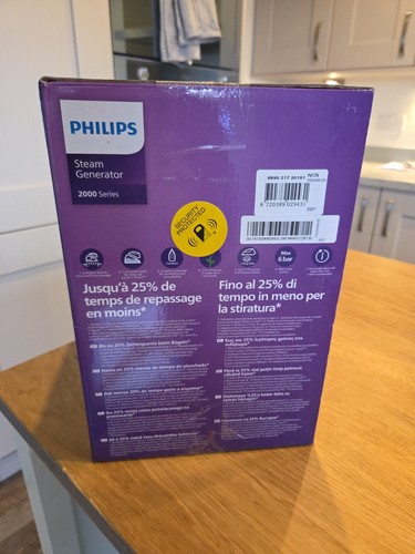 PHILIPS 2000 Series PSG2000/20 Steam Generator Iron - Blue & White - Picture 3 of 4