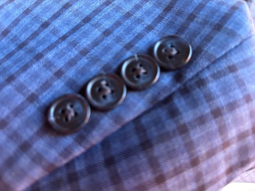 ⭐️ PETER MILLAR  BLUE CHECK SPORT COAT JACKET 46 REGULAR ⭐️ - Bild 3 von 9