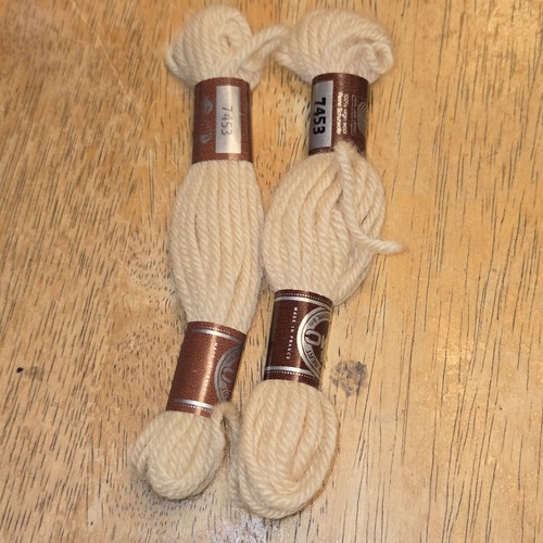 DMC Laine Colbert Wool Yarn Tapestry Needlework Needlepoint 7453 Ivory 2 Skeins - Picture 1 of 3
