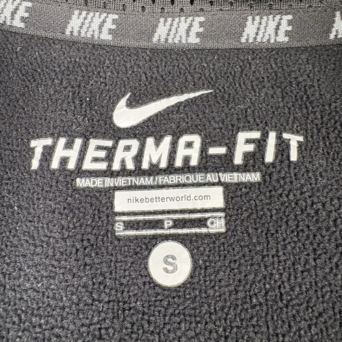 Nike Thermal Fit Herren 1/4 Zip Pullover Fleece Gr. Small schwarz bestickt - Bild 4 von 16