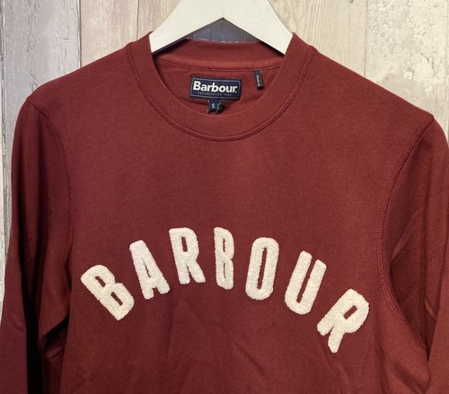 Authentic Men's Barbour Prep Logo Sweatshirt Maroon New with Tags Size Small - Bild 4 von 10
