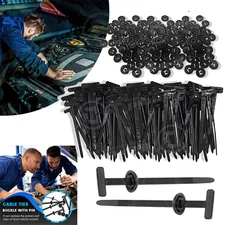 Nylon Universal Cable Tie Buckle Heavy Duty SelfLocking Nylon Zip Tie Holder DIY