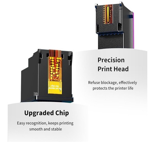 TECKKIN 67XL Black & Tri Color Ink Cartridges for HP DeskJet Envy Pro - Picture 6 of 12